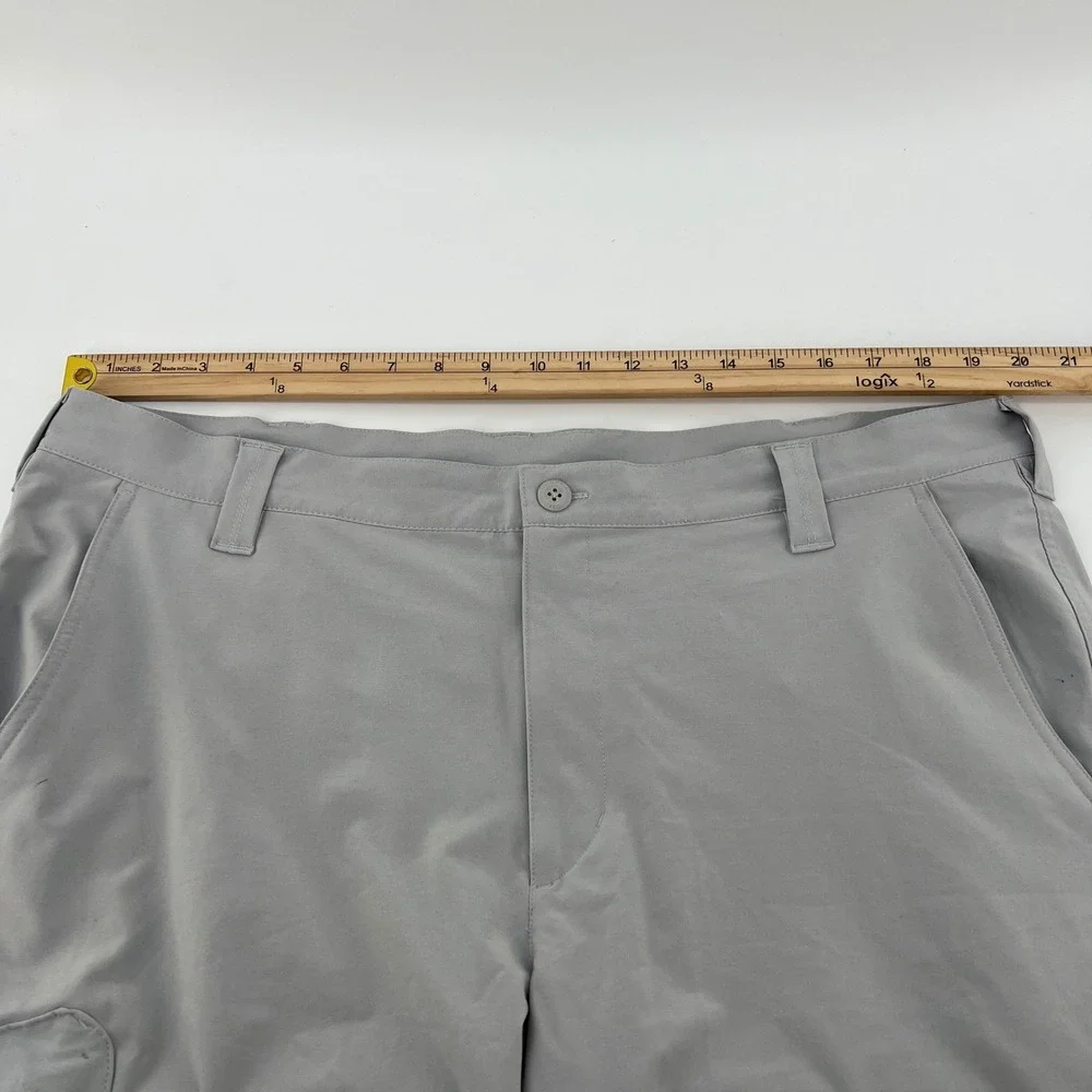 Columbia PFG‎ Blood & Guts Grey Fishing Shorts Mens 40 Omni-Shield Bottle Opener